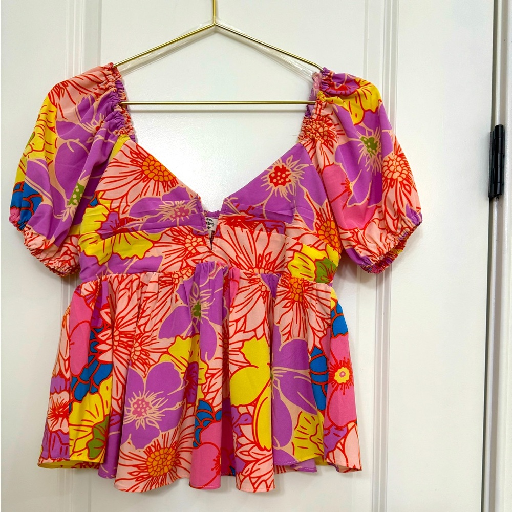 Floral blouse Entro babydoll top